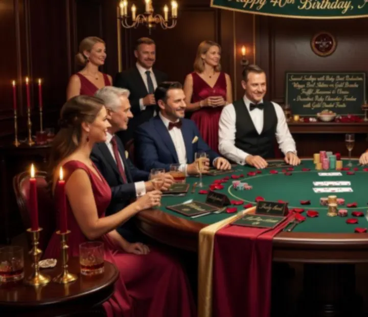 Prywatne urodziny w sopockim klubie z nastrojowym światłem i stołami pokerowymi