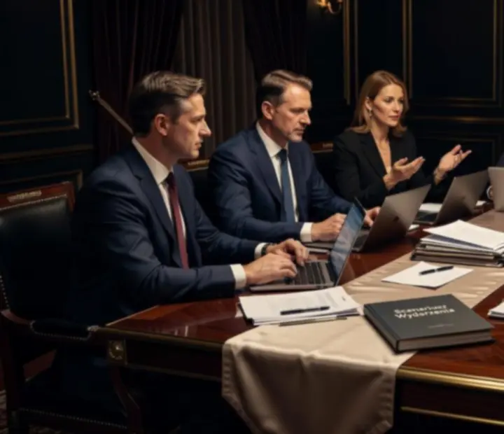 Spotkanie zespołu ASL z klientem przy stoliku w eleganckim wnętrzu