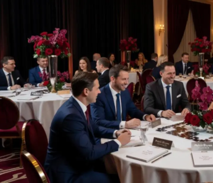 Eleganckie wieczorne wydarzenie integracyjne zorganizowane przez ASL